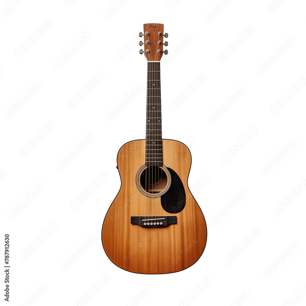 A guitar SVG isolated against transparent background