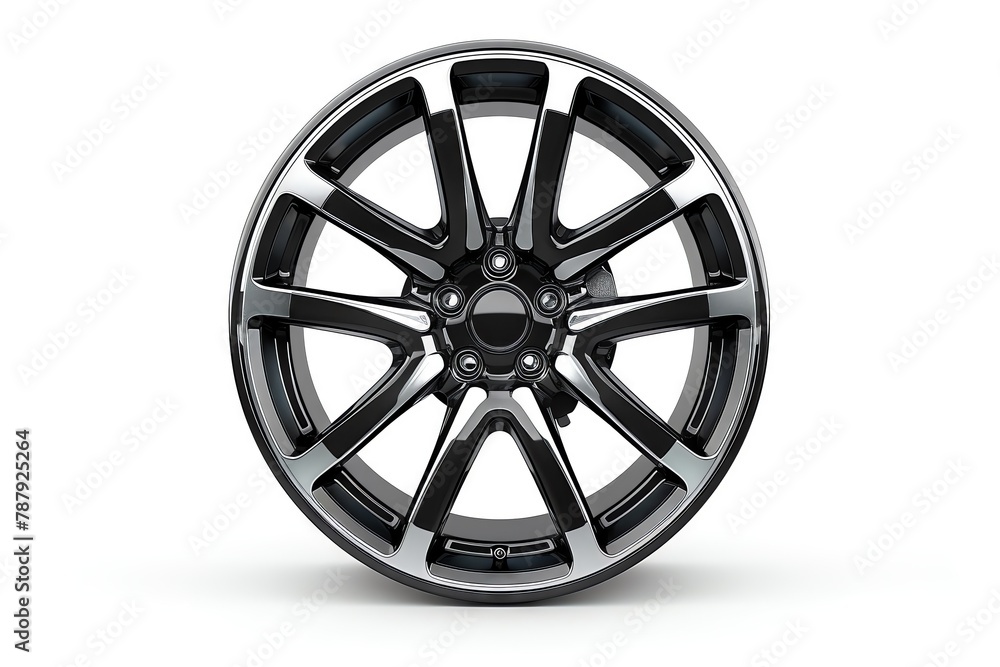 Sharp image of car alloy wheel, isolated on white. Sharp image of car alloy wheel, isolated on white.