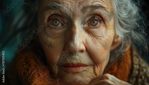 Aging Gracefully, Images portraying aging as a natural and graceful process, emphasizing self-acceptance, inner peace, and positive self-image © Pornfa