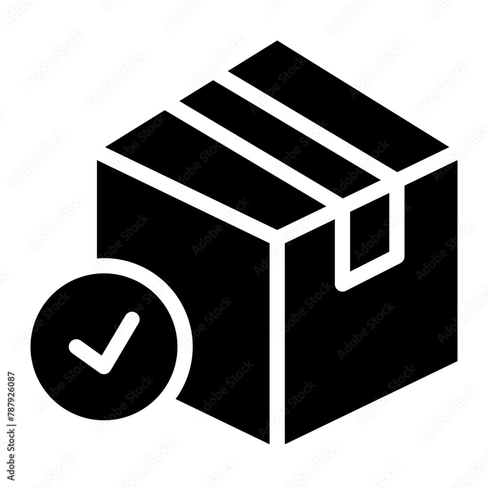 Box icon. Empty open shipping box or unboxing Box icon. Empty open shipping box or unboxing