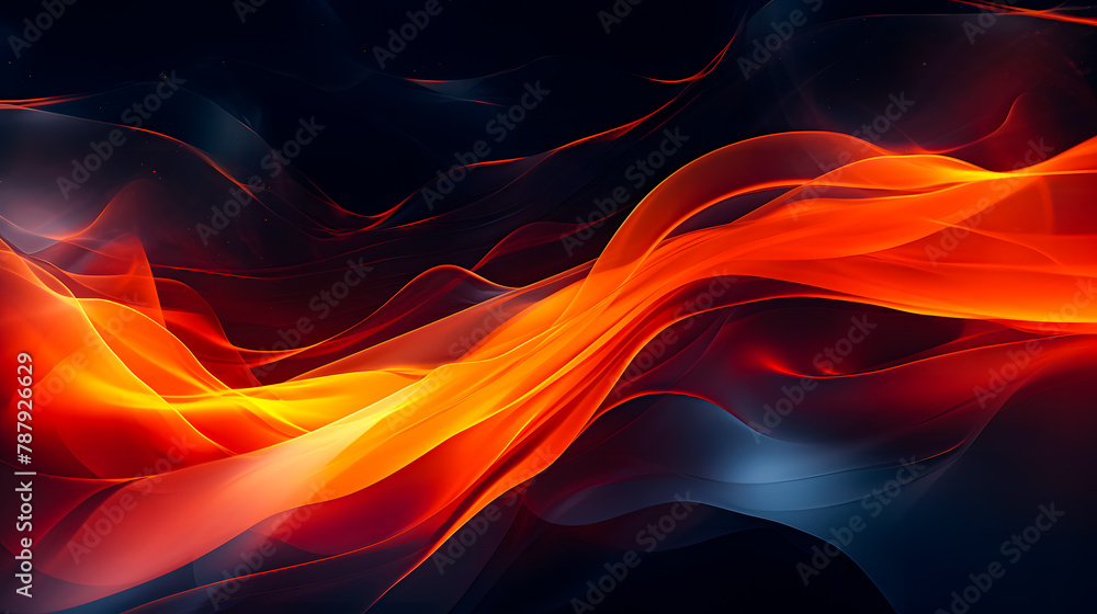 Wavy background made of abstract fluid design in intense colors. Vector illustration. Wavy background made of abstract fluid design in intense colors. Vector illustration.