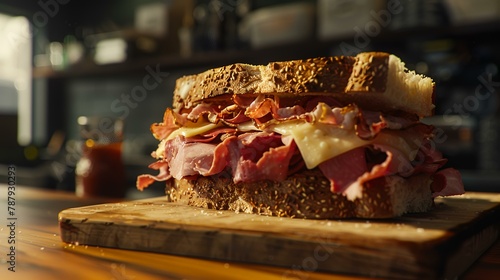 A modern take on the classic Reuben sandwich © shameem