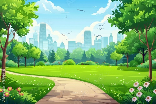 Summer day in a park