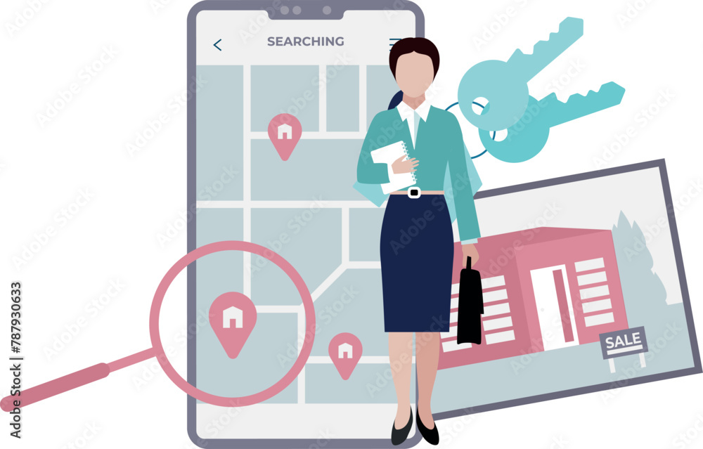 Fototapeta premium The girl is standing.