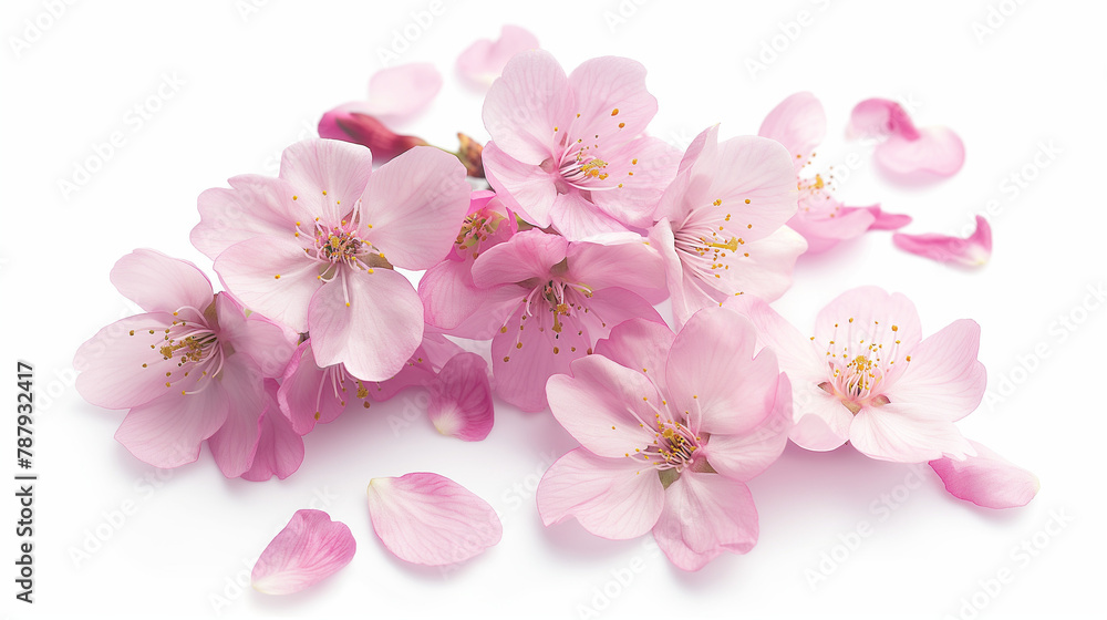 桜の花 白背景 桜の花 白背景