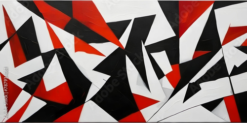 Art background, Cubism styl...