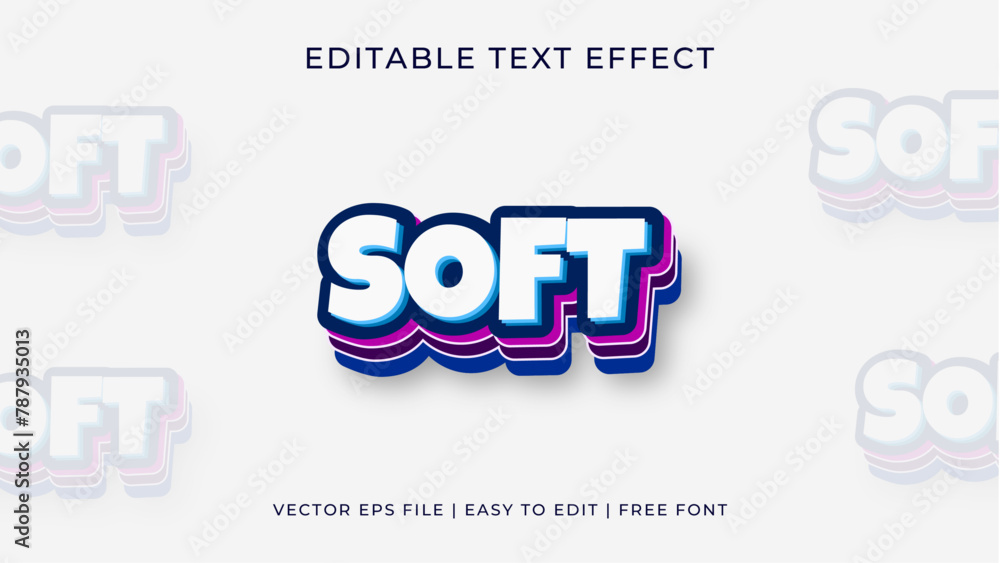 Obraz premium Text Effect soft