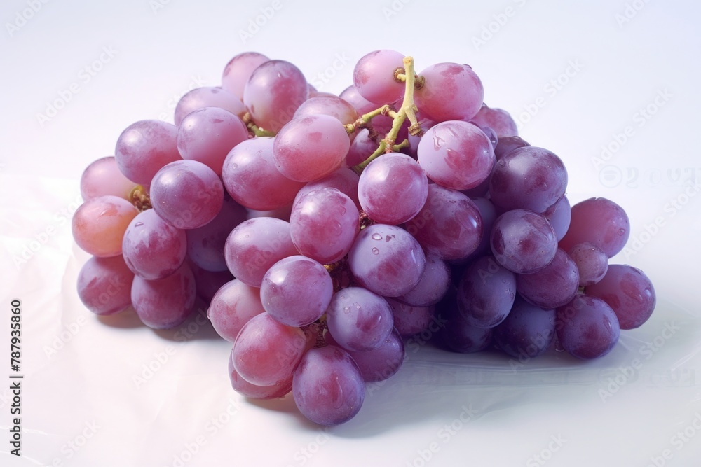 Ripe violet grape. Bunch isolated on white. Ripe violet grape. Bunch isolated on white.