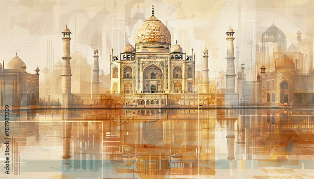 Obraz premium taj mahal 