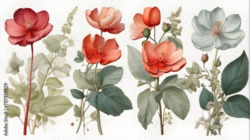 Illustrations of Transparent Botanicals  The Beauty of Nature Without Backgrounds