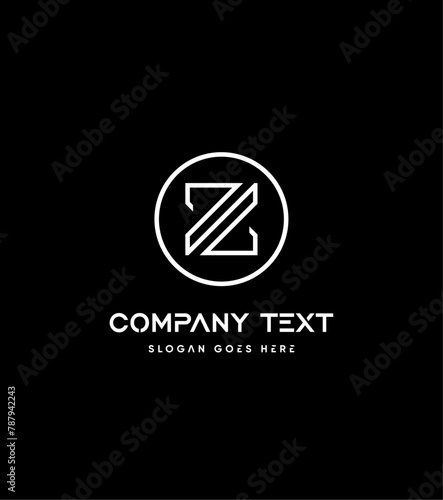 Abstract modern creative minimalist Z logo design