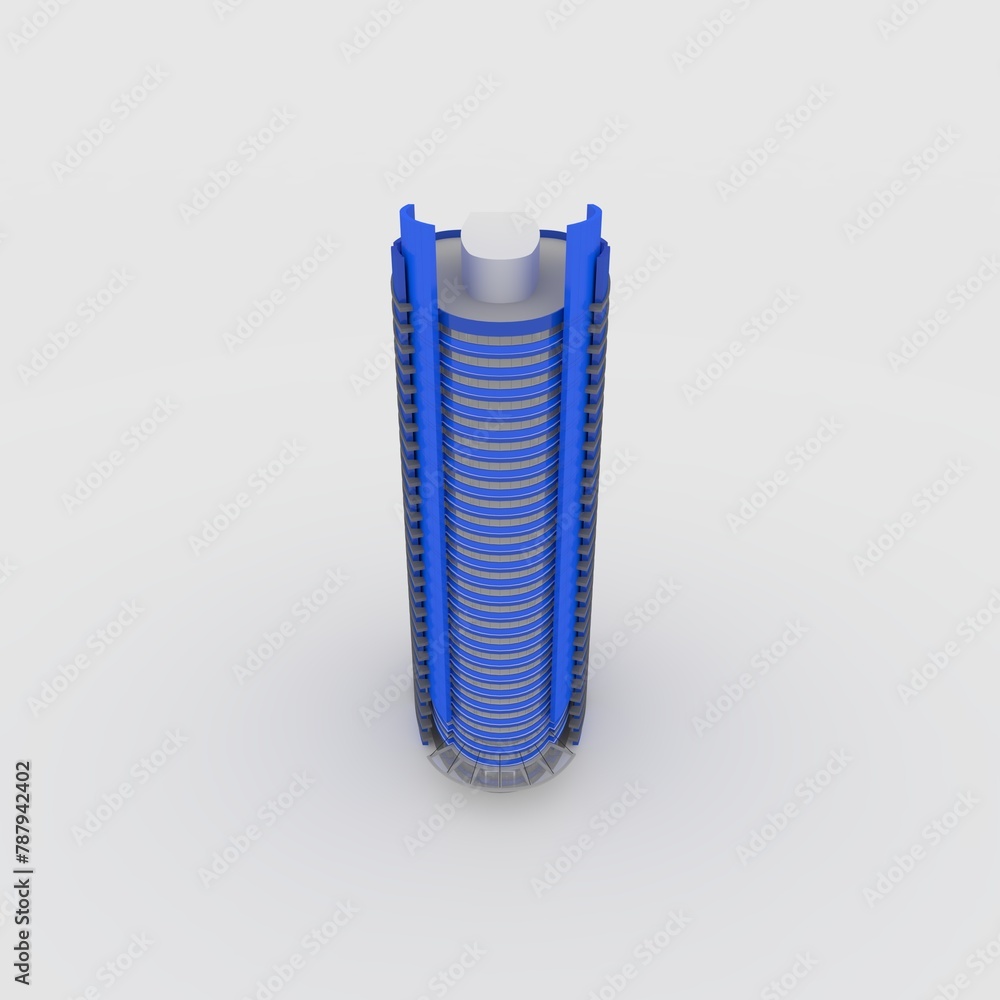 3d render tower office Building 3d render tower office Building