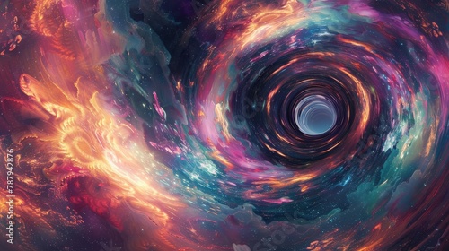 Psychedelic Cosmic Vortex in Vivid Colors