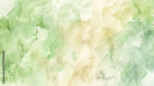 Soft pistachio and buttercream watercolor, bringing a sense of renewal.