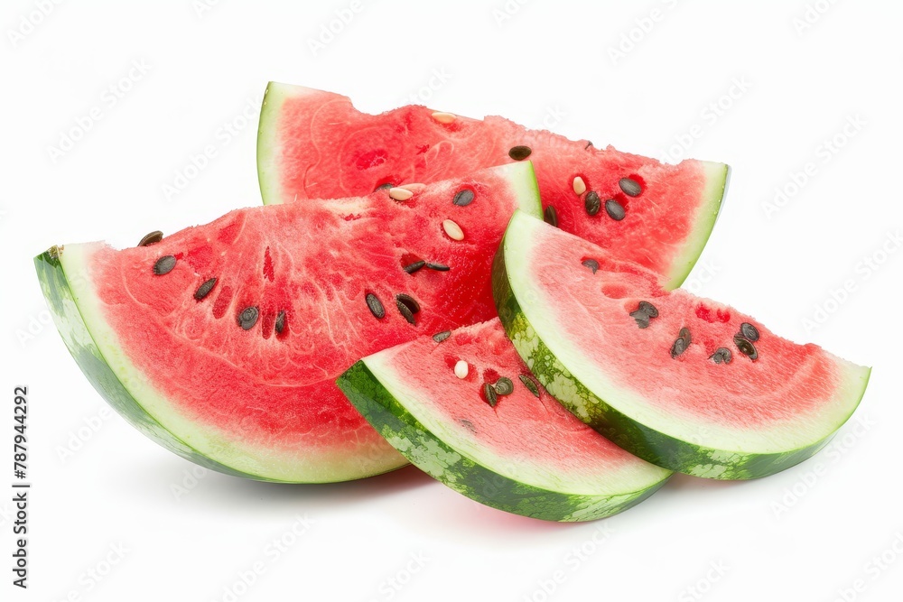 Watermelon slices isolated on white background with clipping path Watermelon slices isolated on white background with clipping path