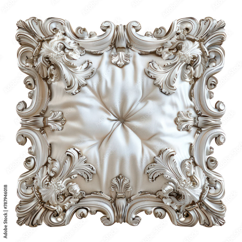 Pillows and Cushions of Rococo Art isolated on transparent png. Pillows and Cushions of Rococo Art isolated on transparent png.