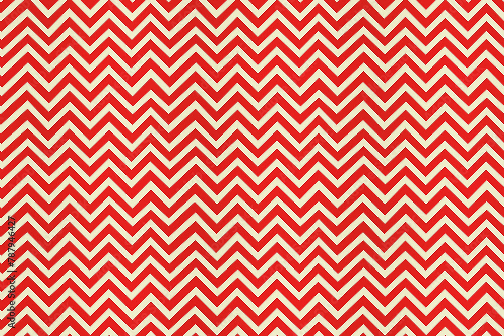 Red and white chevron pattern with a seamless design Red and white chevron pattern with a seamless design