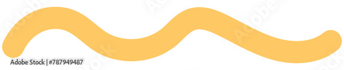 Fotografie Wavy Squiggle Element. Squiggle doodle