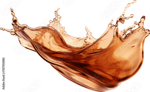 cola splashing isolated on white or transparent background,transparency