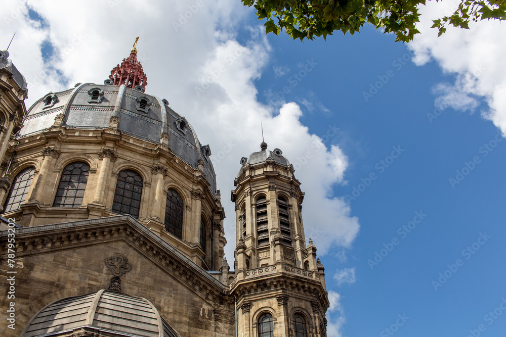 exterior view of a church