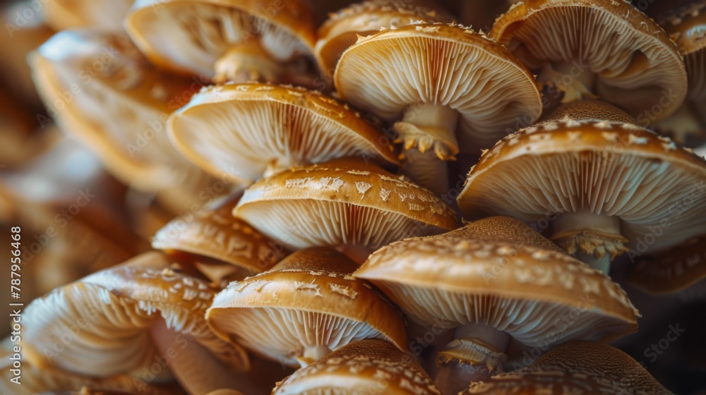 Close up Lingzhi mushrooms.