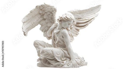 Wallpaper Mural White angel statue angel isolated on a transparent background Torontodigital.ca