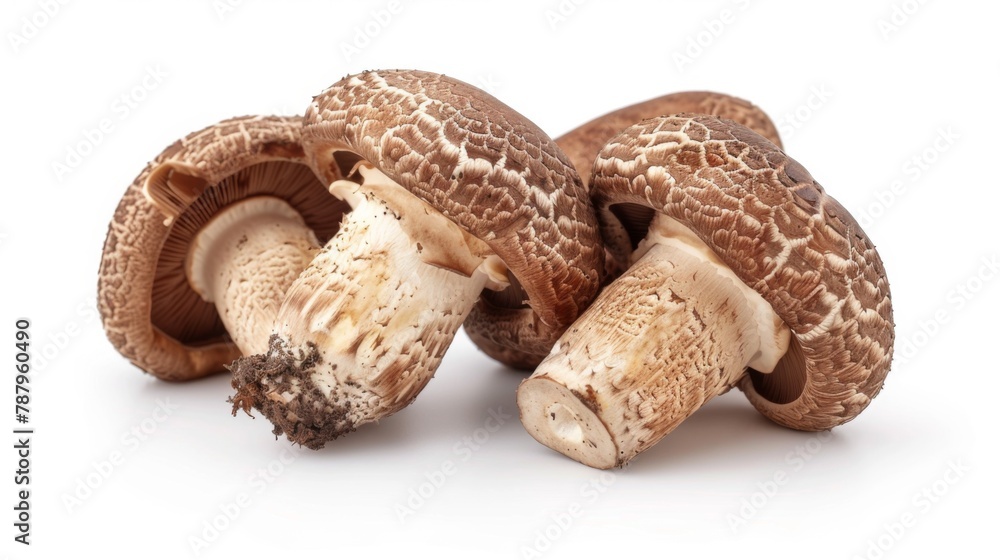 Fresh shiitake mushroom, edible mushroom and food ingredient in Asian cuisine Fresh shiitake mushroom, edible mushroom and food ingredient in Asian cuisine