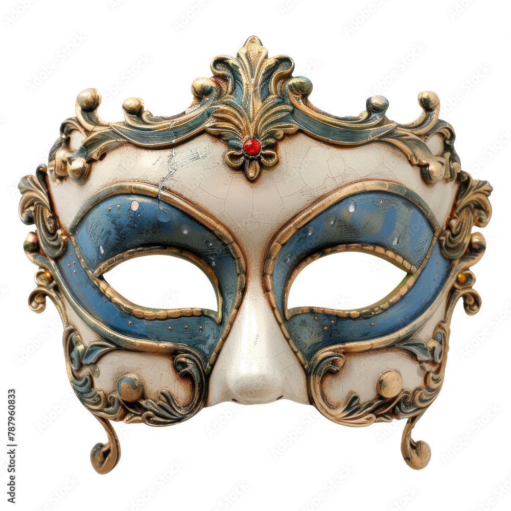 Masks of Rococo Art , Venetian Carnival Mask isolated on transparent png. Masks of Rococo Art , Venetian Carnival Mask isolated on transparent png.