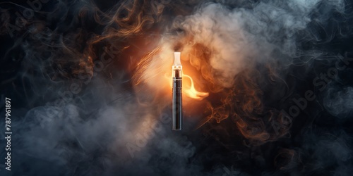 A close-up shot of a metal lighter igniting in slow motion with sparks and smoke, creating a dramatic and intense visual against a dark background