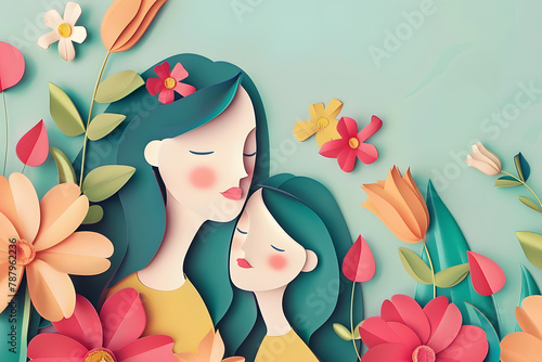 Mother s day  Women Day  World Mother Day  Flat design 3d style