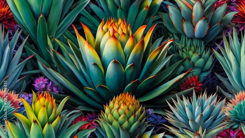 Close up of colorful Succulents And the shape of the beautiful leaves.Succulents beautiful pastel colors. Close up of colorful Succulents And the shape of the beautiful leaves.Succulents beautiful pastel colors.