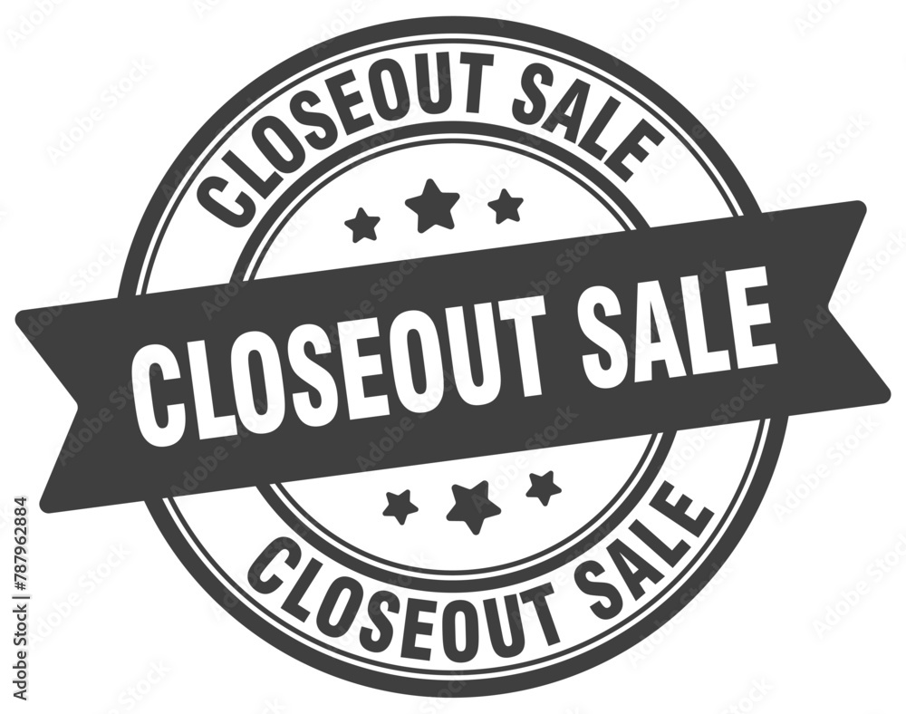 closeout sale stamp. closeout sale label on transparent background. round sign closeout sale stamp. closeout sale label on transparent background. round sign