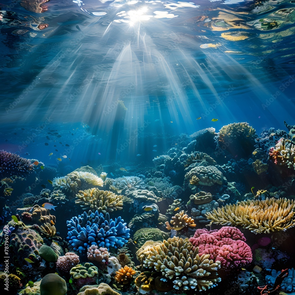 coral reef in the sea, World Oceans Day