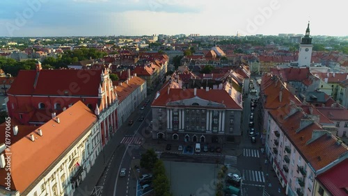 Old Town Downtown Kalisz Plac Jozefa Aerial View Poland photo