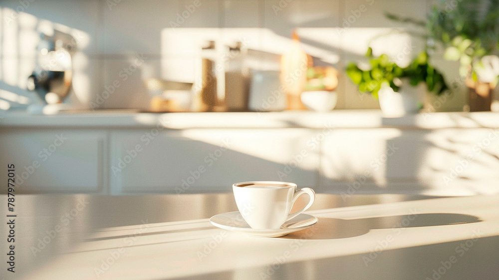 cup of morning coffee, sunlight, bright kitchen cup of morning coffee, sunlight, bright kitchen