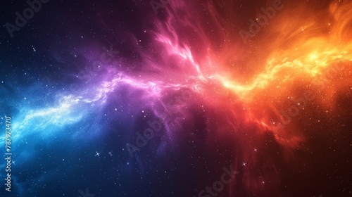 Decoration for wallpaper, desktop, poster, cover booklet. Print for clothes, t-shirt. Aurora colorful light energy image background