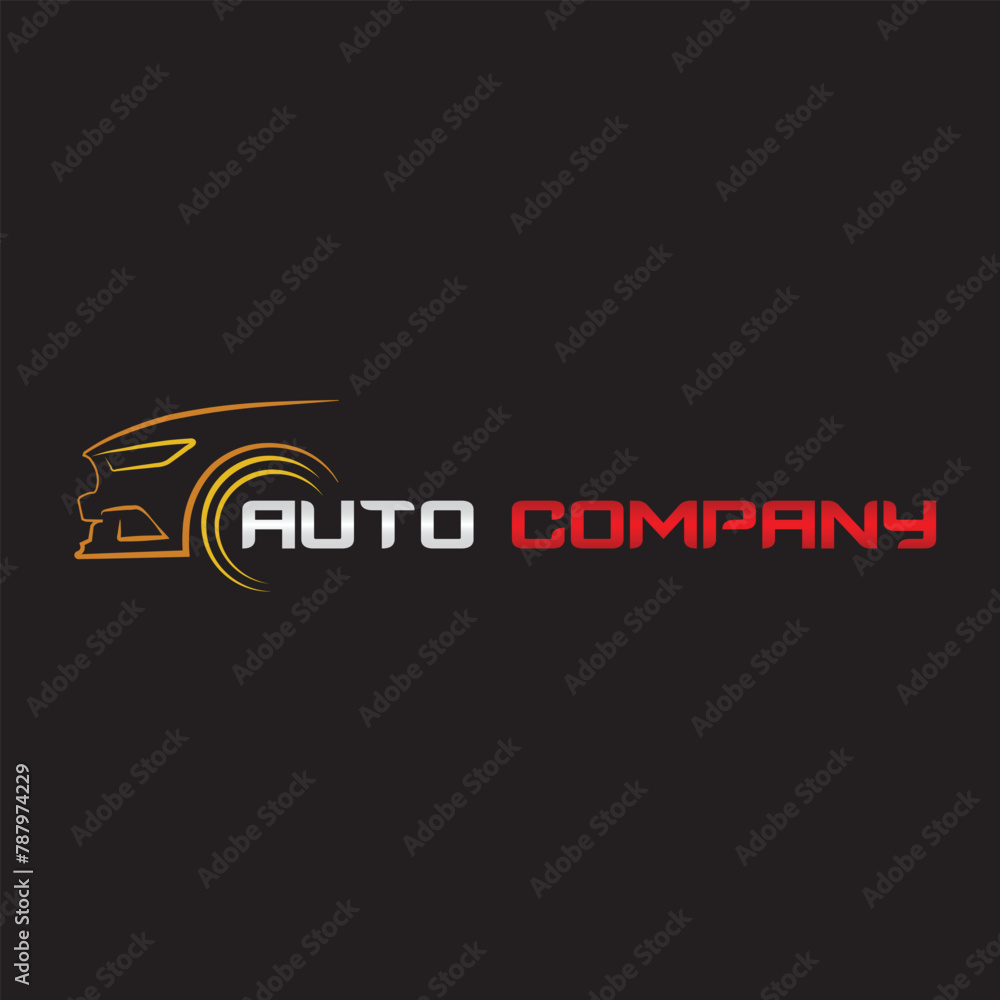 auto company car logo design modern illustration template vector auto company car logo design modern illustration template vector