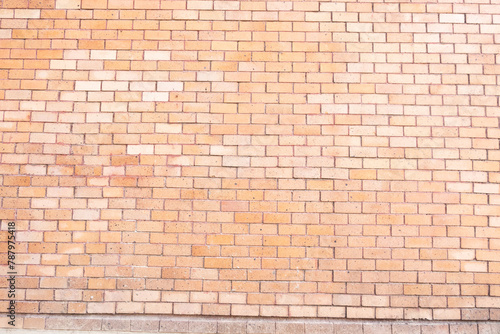 Brick wall with red brick,old vintage brick wall,Abstract of brick wall for background,Copy text space.