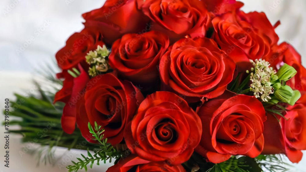 close-up, selective focus,, bright, red roses. Floral background,
close-up, selective focus,, bright, red roses. Floral background,