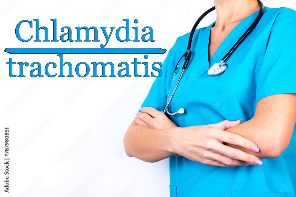 Chlamydia Trachomatis with medical digital technology concept. Chlamydia Trachomatis with medical digital technology concept.