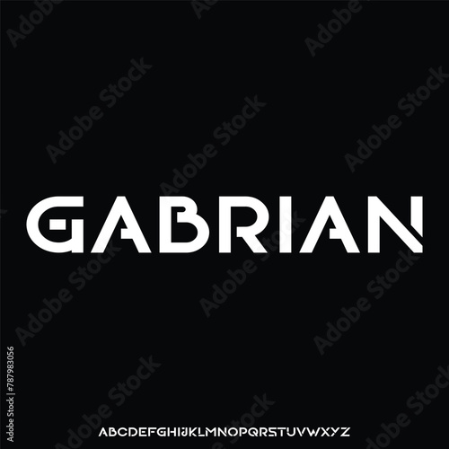 Gabrian bold condensed font for poster and head line