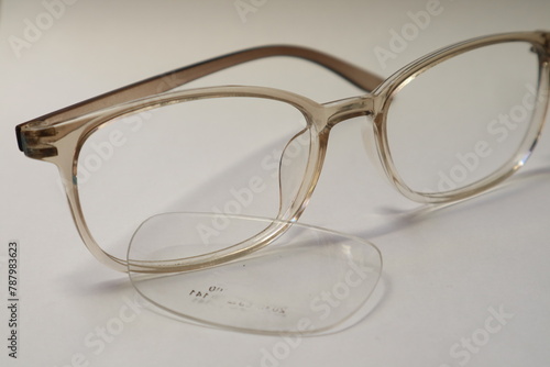 Broken glasses, with loose handles and loose glass from frames