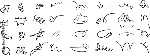 cute hand drawn doodle vector set, love, Natural , firework, cloud, weather, rainbow, snow, heart and creative design vector collection. photo