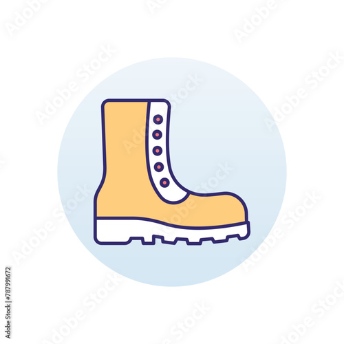 Army Shoe vector icon