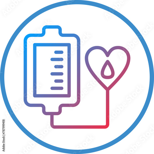 Vector Design Blood Transfusion Icon Style