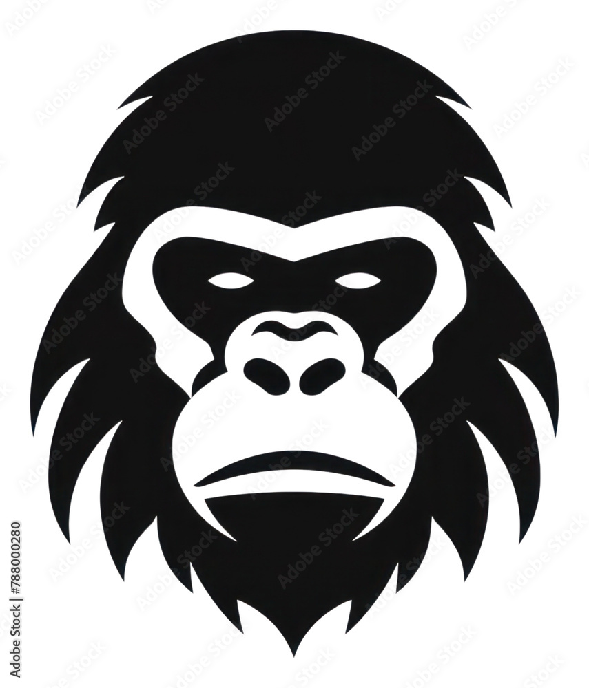 PNG Gorilla logo icon wildlife mammal animal