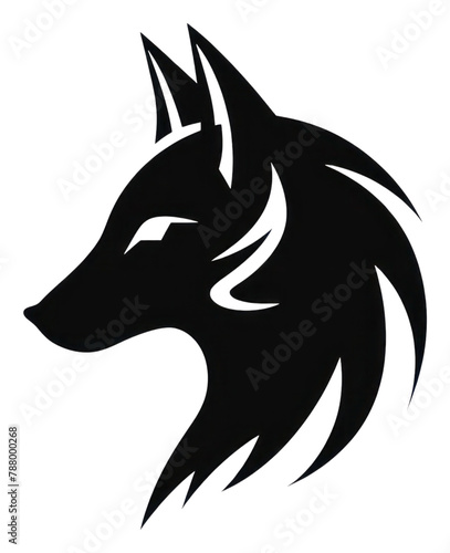 PNG Fox silhouette icon logo animal black monochrome