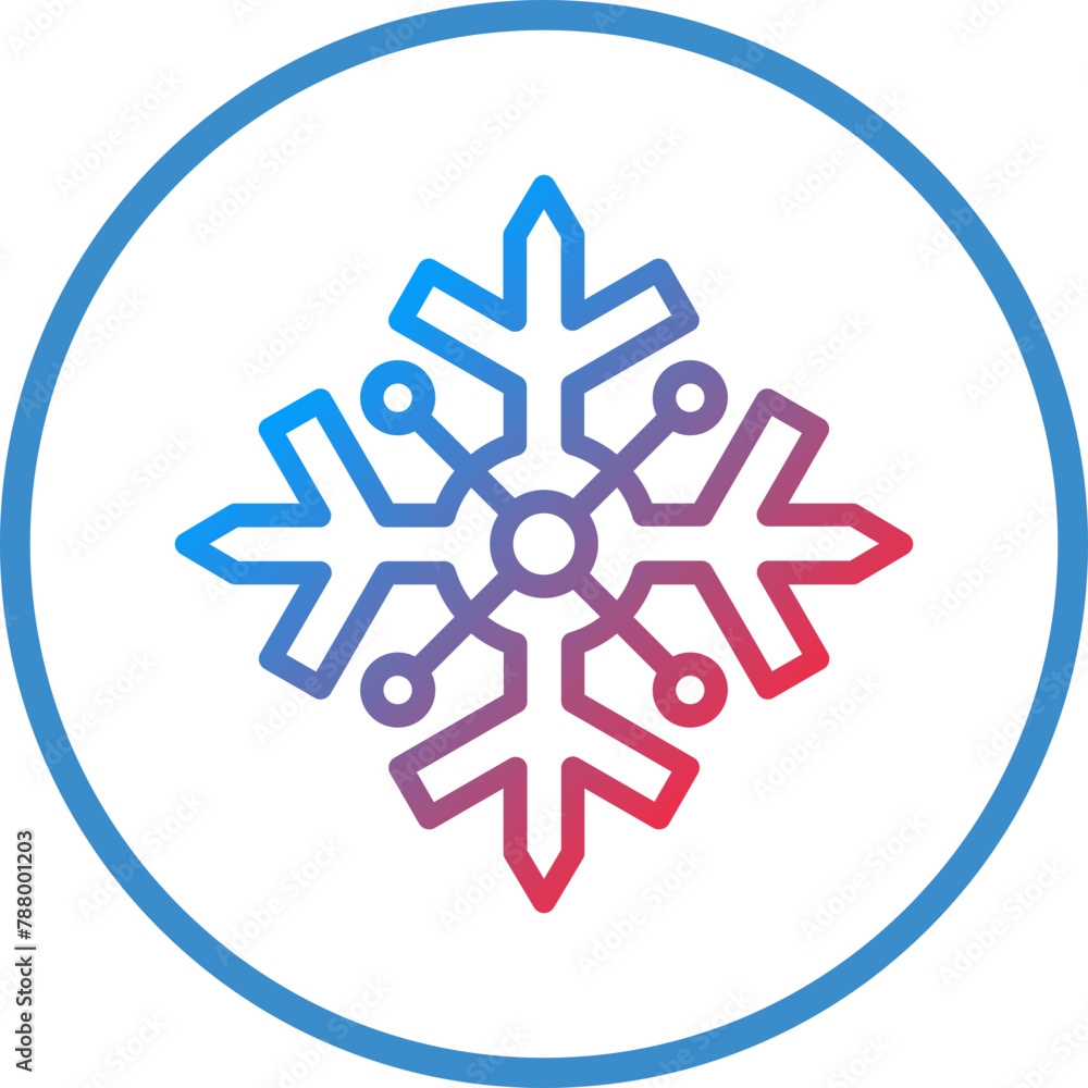 Vector Design Snowflake Icon Style