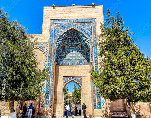 Gates leading to Gur-e-Amir or Guri Amir is a mausoleum of the Turco-Mongol conqueror Timur (also known as Tamerlane) in Samarkand, Uzbekistan.