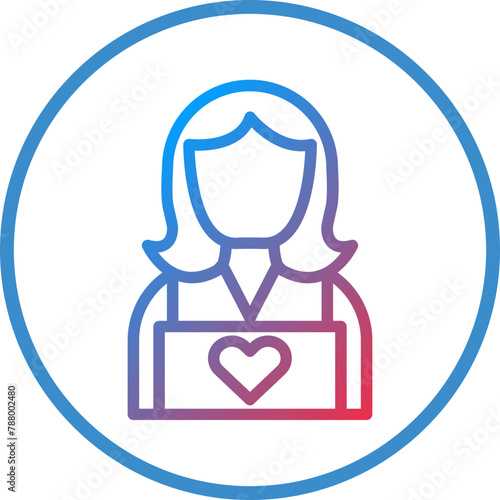 Vector Design Child Caretaker Icon Style